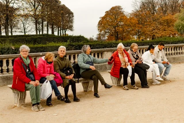 Parents travelling together on a curated group journey